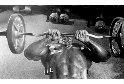 Close grip bench press targets the long head of triceps muscle. The 